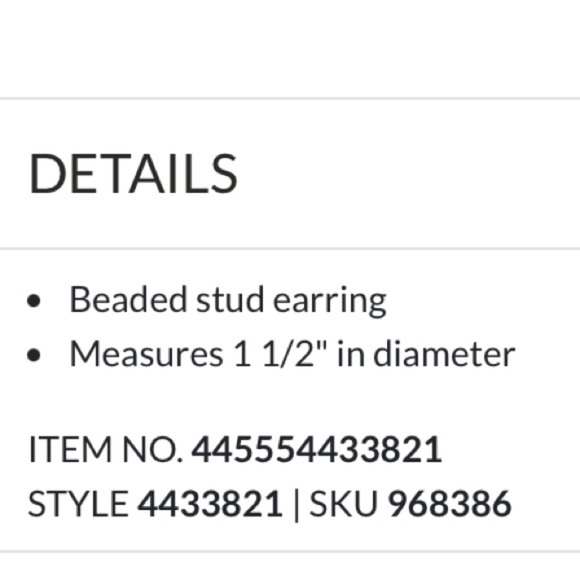 NWOT - Buckle BKE Glitz Hoop Earring - Picture 3 of 5